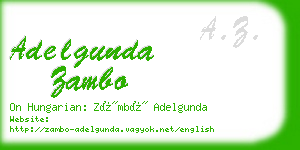 adelgunda zambo business card